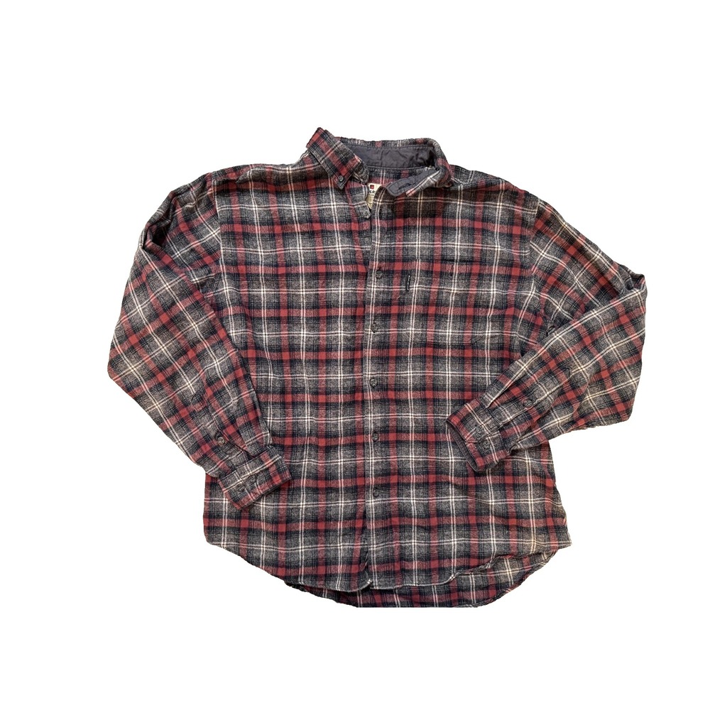 Woolrich Y2K Shirt Mens XL Plaid Flannel Button Up Long Sleeve Outdoor Gorpcore